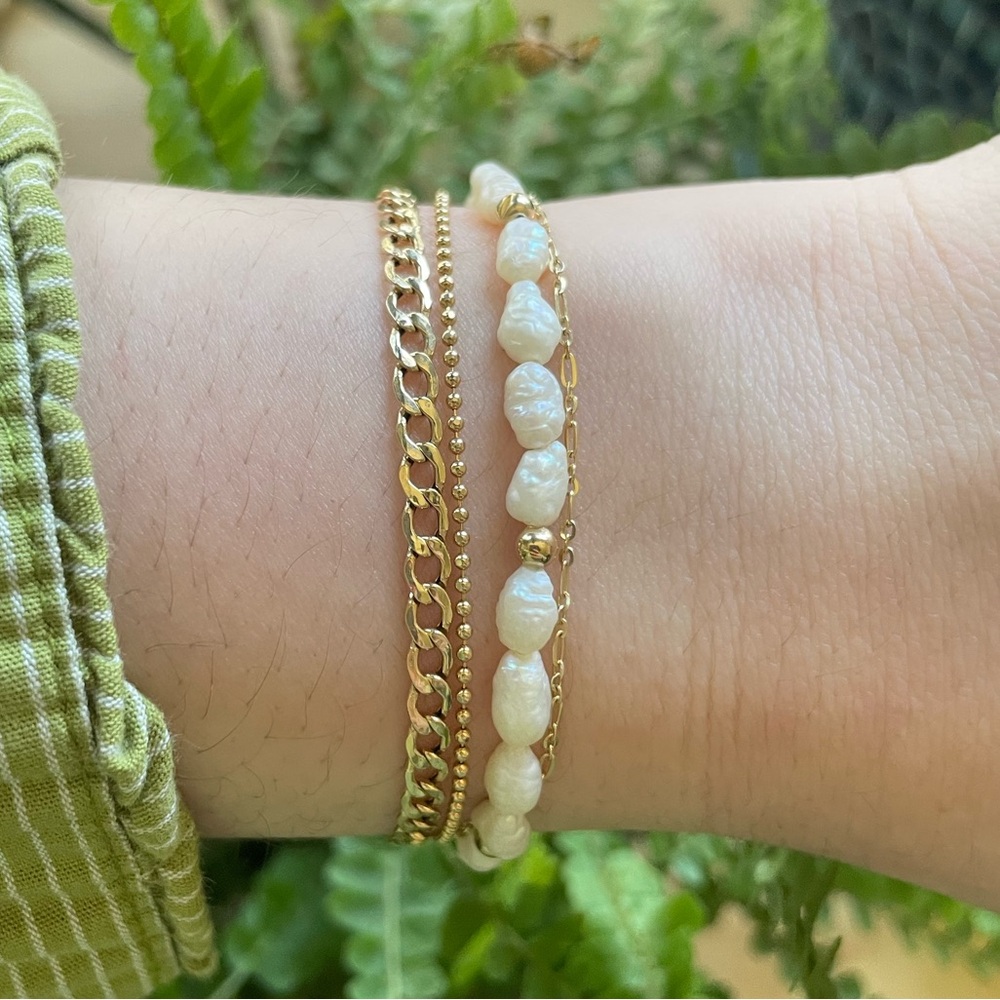 14kt Gold & Pearl Bracelet